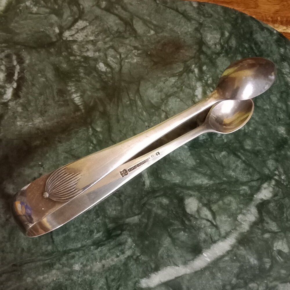 Silver-Plated Sugar Tongs